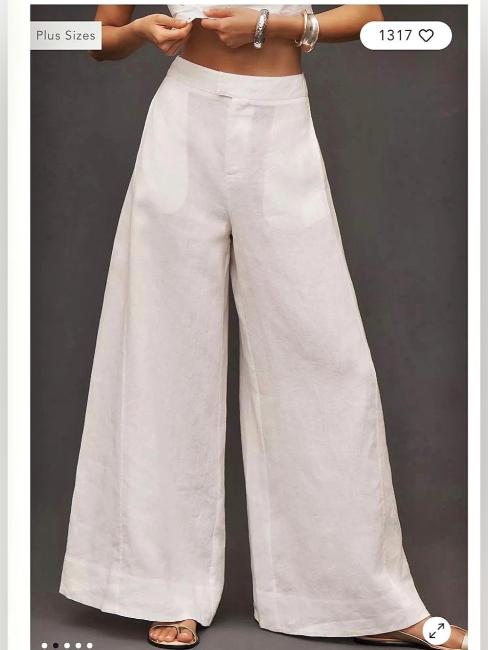 Anthropologie Linen Palooza Pants size 4
